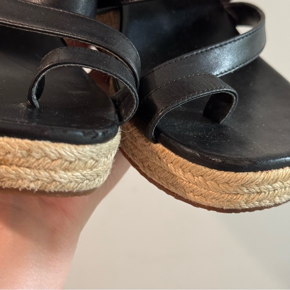 Michael Michael Kors Sidney Espadrille Wedge Slide Sandal in Black 7.5 - Picture 5 of 10